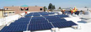 Commercial solar installation