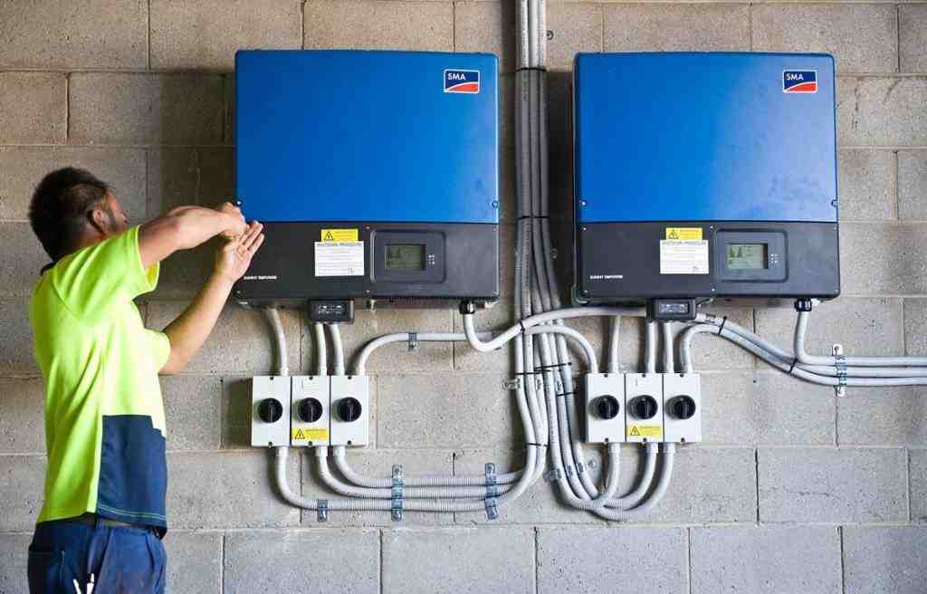 Solar inverter installation