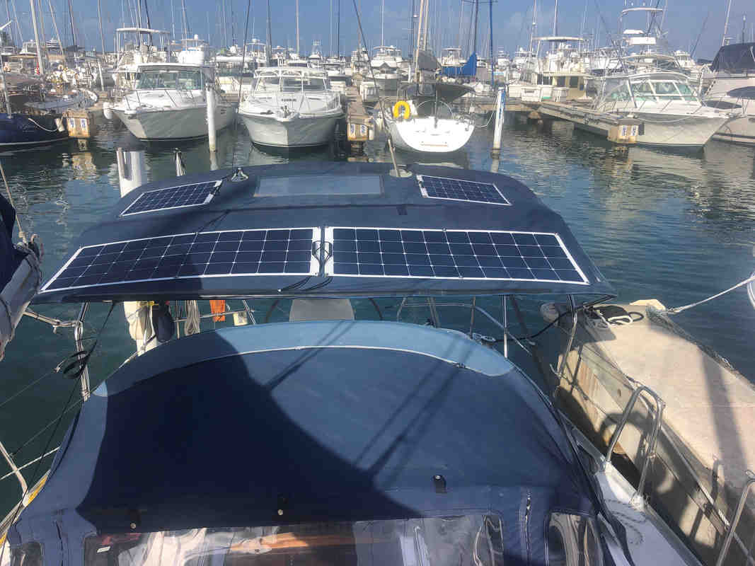 Will a solar panel charge a marine battery?
