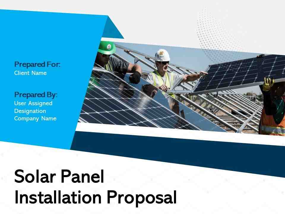 Solar panel installation business