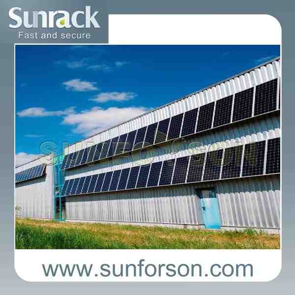 Wall mounted solar panels