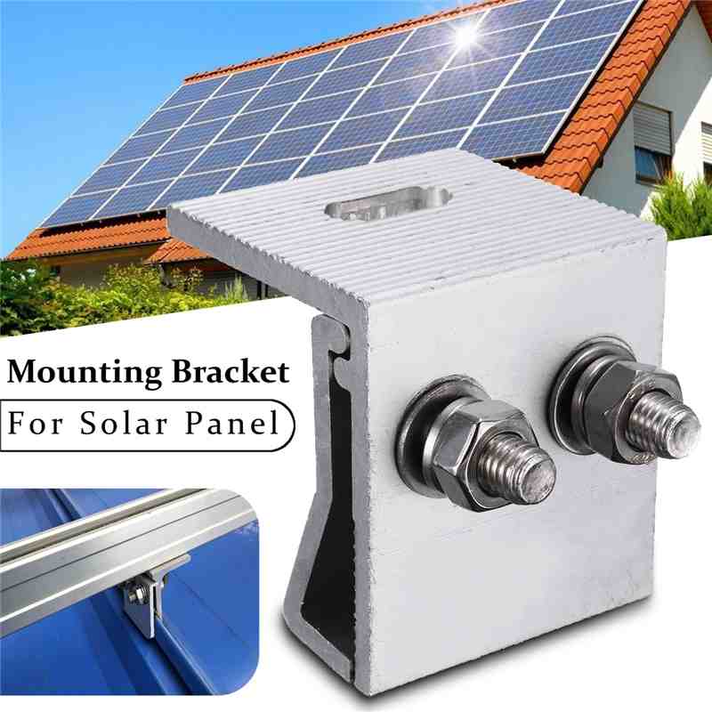 How do you mount a solar panel frame?