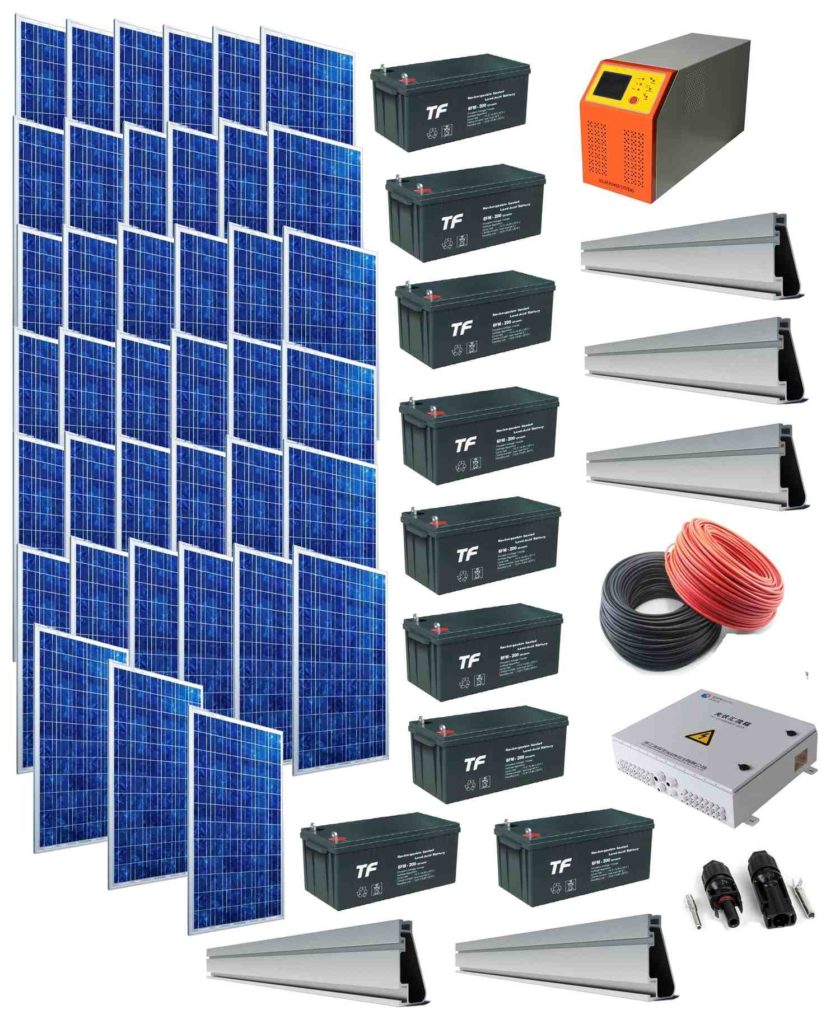Off grid solar installation